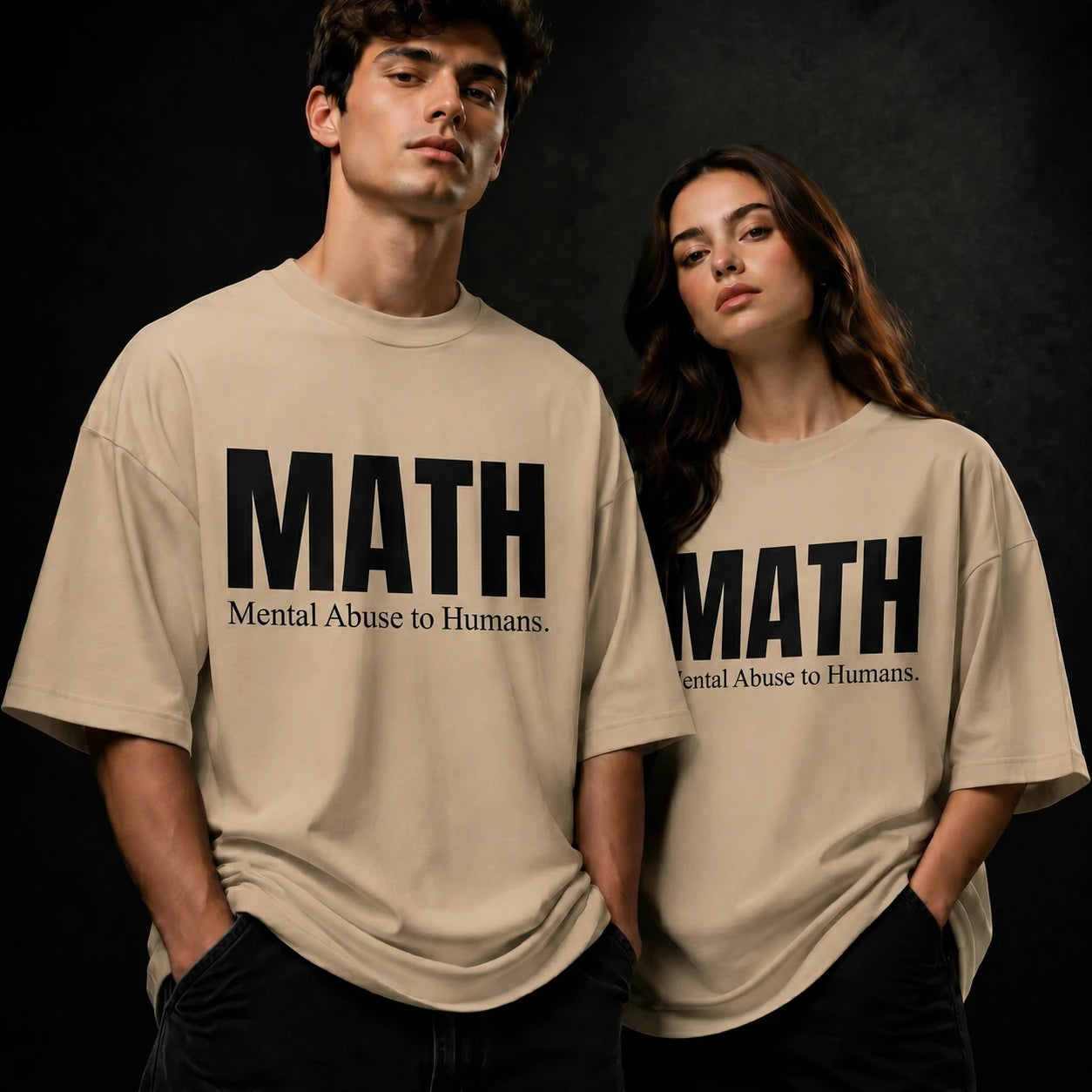 MATH funny oversized graphic t-shirt – SHYD.pk