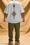 Aztec Totem geometric oversized graphic t-shirt – SHYD.pk