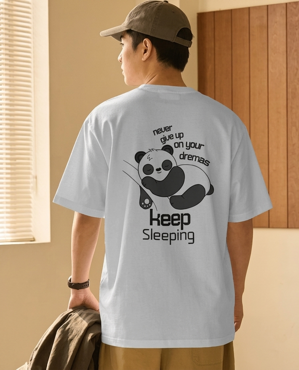 Keep Sleeping panda oversized graphic t-shirt – SHYD.pk