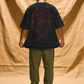 Folk Frequency oversized t-shirt print detail – SHYD.pk