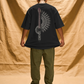 Sacred Strings oversized t-shirt print detail – SHYD.pk