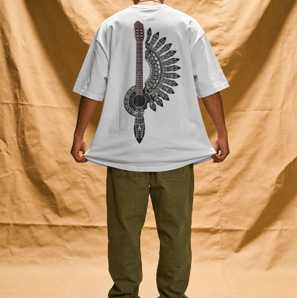 Sacred Strings oversized music graphic t-shirt – SHYD.pk
