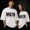 MATH oversized t-shirt print detail – SHYD.pk