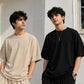 Pack of 2 oversized tees in black and beige – SHYD.pk