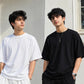 Pack of 2 oversized tees in black and white – SHYD.pk