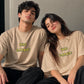 Fawn Who Cares oversized graphic t-shirt – SHYD.pk